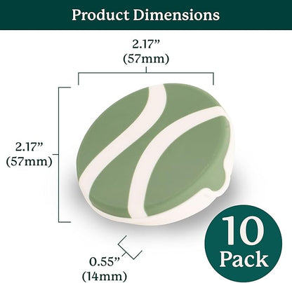 Gardyn Caps for Your Gardyn Hydroponics Growing System & Indoor Garden - Perfect Solution for a Cleaner & More Beautiful Garden - Must-Have for Growing Fewer Than 30 Plants - 10 Pack, Sage Green