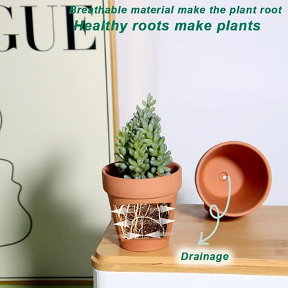 vensovo 48 Pcs 2" Tiny Terracotta & Terra Cotta Pots with Drainage - Small Mini Clay Ceramic Pottery Planter Ideal for Indoor/Outdoor Plants, Crafts, Wedding Favors