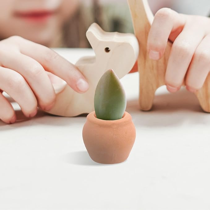8Pcs Mini Succulent Plant Pots Small Terracotta Clay Planters for Desktop and Windowsill Gardening Nursery with Drainage Holes