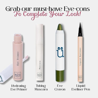 M2U NYC Waterproof Liquid Eyeliner Pen – Up to 24 Hour Wear, Smudge-Proof Black Eye Liner with Bold Pigments -Vegan & Hypoallergenic Formula Infused with Vitamin E