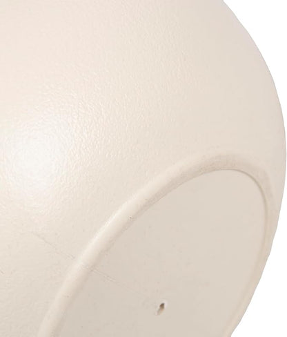 Kate and Laurel Jia Transitional Round Indoor Planter Pot, 11 x 11 x 11, Cream, Modern Circular Planter for Indoor Plants for Living Room or Sunroom Decor