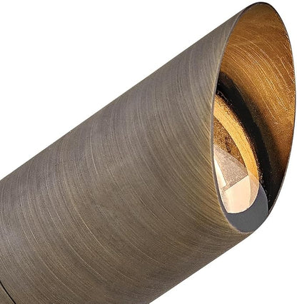 Hinkley Lumacore 120V Variable Output 3000K Accent Spot Light - Clear Glass Lens, Traditional Style - Matte Bronze Finish