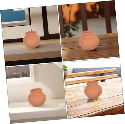 Mini Terracotta Succulent Pot Breathable Clay Planter for Indoor Outdoor Gardening DIY Crafts Home Decor