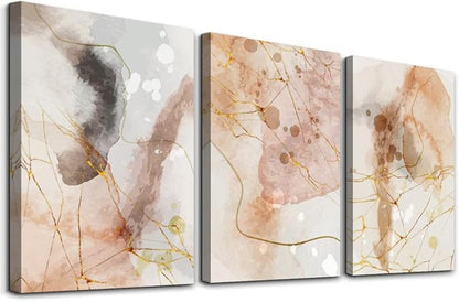 MHARTK66 Boho Wall Decor - Canvas Wall Art for Living Room, Bedroom, Bathroom & Office - Abstract Prints