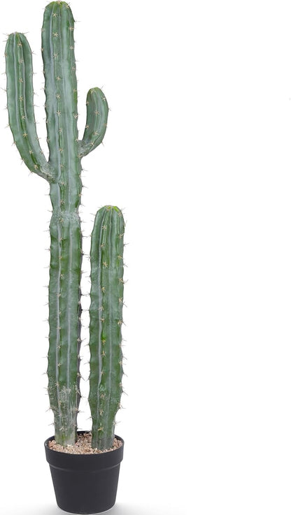 Artificial Cactus Potted Plant 40 Inch Faux Desert Cacti Fake Big Cactus Plant for Home Garden Office Indoor Outdoor Decoration