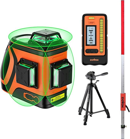 Outdoor Laser Level with Receiver, Grade Rod and Tripod, Class Ⅱ