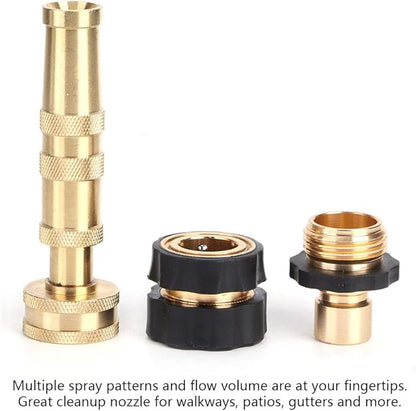 Brass Adjustable Hose Nozzle Water Hose Nozzles for Garden Sprayer Accessories
