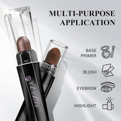 6PCS Cream Eyeshadow Stick Makeup Sets, Metallic And Matte Shimmer Eye Shadow Eye Brightener Stick Pencil Crayon, A02-Taupe Mauve