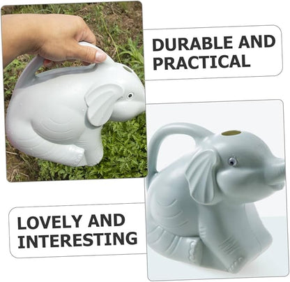 2pcs Elephant Shaped Watering Can Lightweight Plastic Watering Pot for Indoor Outdoor Garden Supply Safe Design