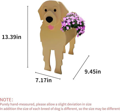 Golden Retriever Dog Planter Plant Pots,Cute Dog Flower Planter,Gifts for Pet Lovers,Unique Plant Pots,Office,Indoor Outdoor Garden Decor