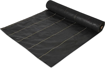 Dewitt Sunbelt Weed Barrier Fabric 3.2 oz, 6 x 300 Feet – Heavy-Duty Ground Cover Mat for Greenhouse Floors, Garden Rows, Raised Beds, Yard Gardening, and Outdoor Landscape Protection