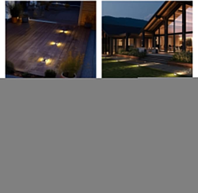 Gardenreet Landscape Well Lights Brass - Ip65 Hardwired Electric Low Voltage In Ground Lighting, LED 12V Waterproof Directional Fixture, Antique Bronze for Patio Deck Yard Without MR16 Bulb