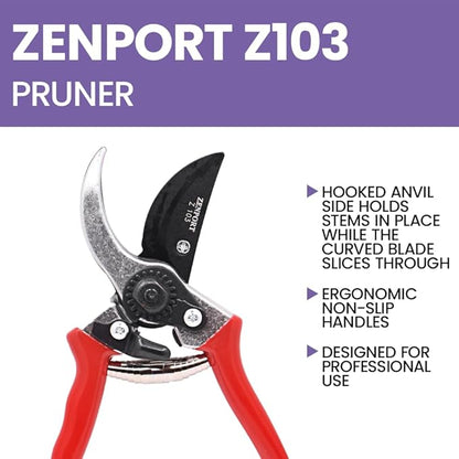 Zenport Z103-10PK Pruning Shear, 10, Red