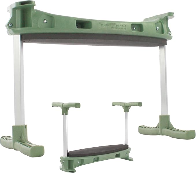 TheXceptional Kneelie | Ergonomic Kneeling Bench Garden Stool for Gardening and Kneeler with Easy Up Assist Handles | Durable Garden Kneelers for Seniors | Made in USA by Vertex Products | Model EX150