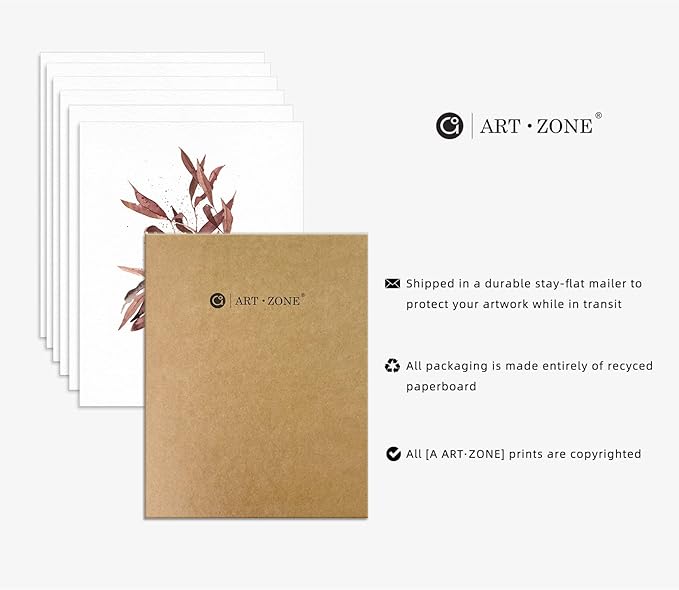 Boho Poster Prints Plant Art Wall Decor, 11x14 Canvas Prints Unframed Set of 6, Plant Posters Aesthetic for Bedroom