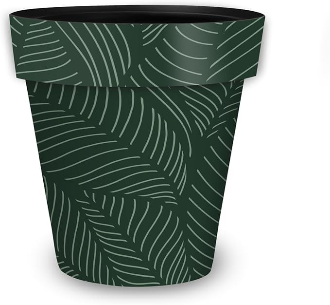 Briarwood Lane Tropical Leaves Medium Planter