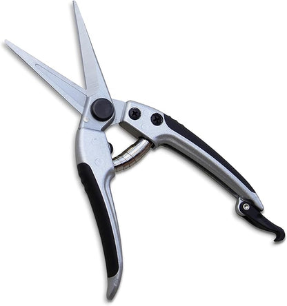 TABOR TOOLS K18A Straight Pruning Shears, Florist Scissors, Multi-Tasking Garden Snips for Arranging Flowers, Trimming Plants and Harvesting Herbs, Fruits or Vegetables (Japanese Style Blades)