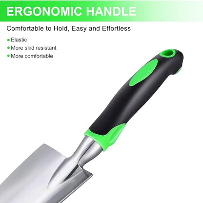Kynup Garden Tools, Pitchforks, Garden Tools, Weeder Aluminum with Soft Rubberized Non-Slip Handle, Durable Garden Hand Tools Garden Gifts for Men, Women
