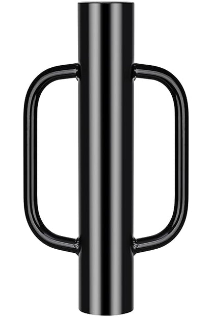 Gtongoko 8LB Fence Post Driver with Handles Heavy Duty T Post Driver Post Pounder for T-Posts, U Channel, Metal Post and Sign Post Pole Driver Tool, Black