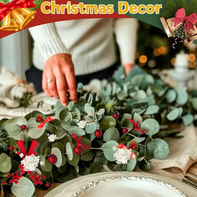 22 Pcs Large Dried Eucalyptus & Silver Dollar Leaves Bundle - Natural Real Fresh Eucalyptus, 17" Preserved Eucalyptus Stems for Shower Hanging, Bathroom Decor, Garland, Greenery Plant (22)