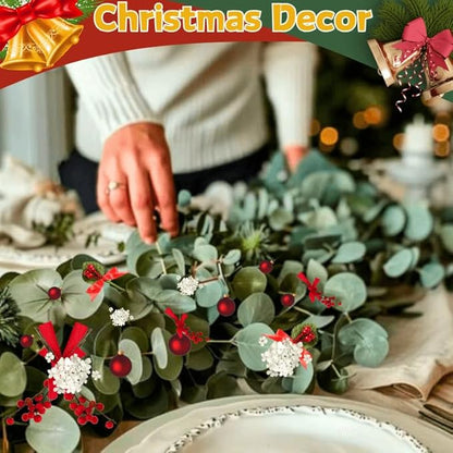 22 Pcs Large Dried Eucalyptus & Silver Dollar Leaves Bundle - Natural Real Fresh Eucalyptus, 17" Preserved Eucalyptus Stems for Shower Hanging, Bathroom Decor, Garland, Greenery Plant (22)