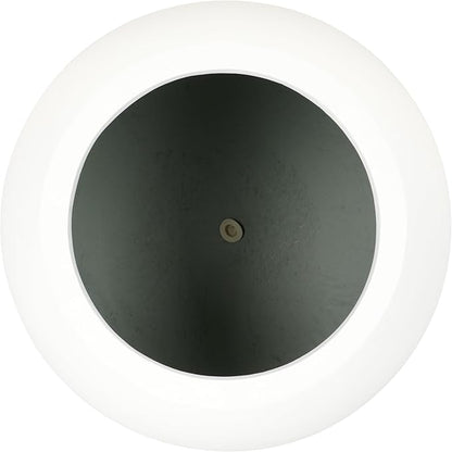 SAFAVIEH Outdoor Patio Furniture Kenslia White Concrete Ficonstone Round Planter Pot (Fully Assembled)