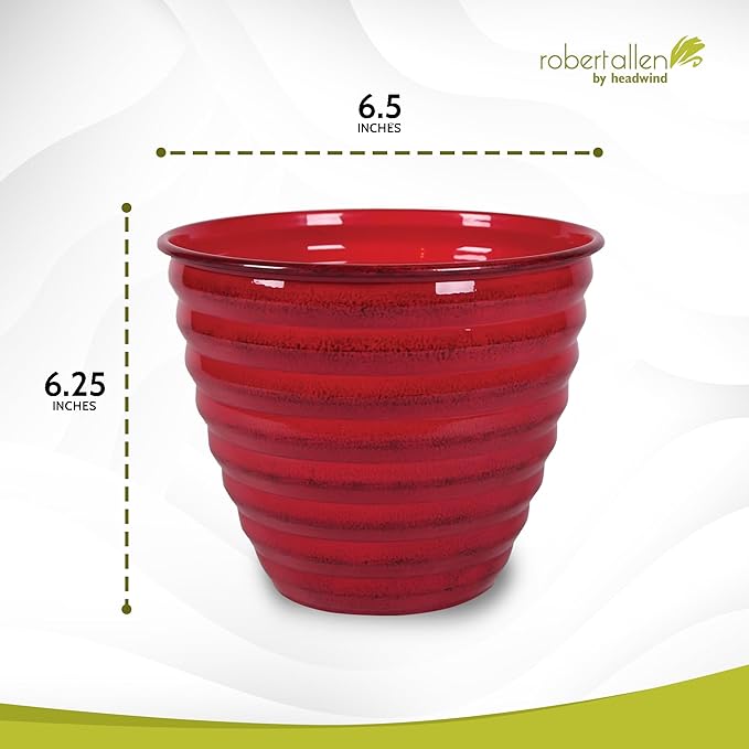 Headwind Robert Allen Ironstone Decorative Planter Avondale Classic Collection, 6-Inch, Autumn