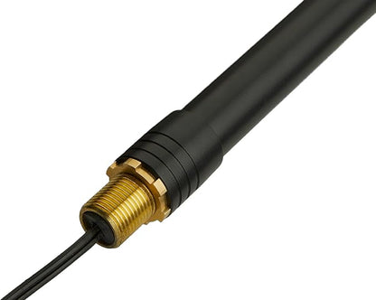 VOLT Conehead 12V Black Brass Path Light (7" Shade, 25" Tall) for Low Voltage Landscape Lighting on Outdoor Pathway, Walkway, Garden, Driveway or Patio