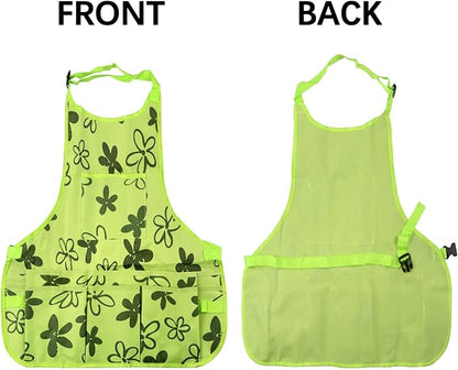 PATILWON Gardening Apron with Large Pockets for Women, 14 Pockets Waterproof Tool Apron, Work Apron Heavy Duty, Size M to XL