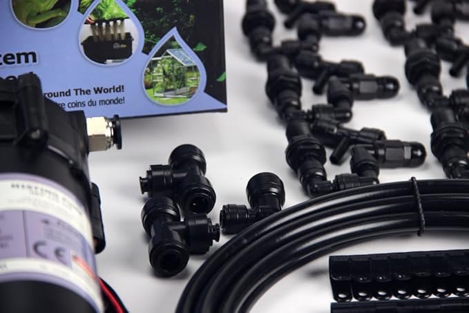 MistKing – Advanced Misting System (3/8” Backbone), 5th Gen | Used by Zoos, Institutions & Hobbyists | Expandable to 70 Nozzles | Fine Mist | 50 Micron Droplets | Upgraded Timer & Components |