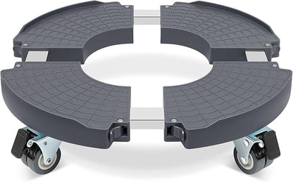 W B D WEIBIDA Round Dolly with Wheels Heavy Duty, Adjustable Pot Dolly 16-20 Inch, Large Plant Mover Indoor Outdoor, Muti Functional Rolling Dolly for Trash Can, Keg, Drum, Barrel