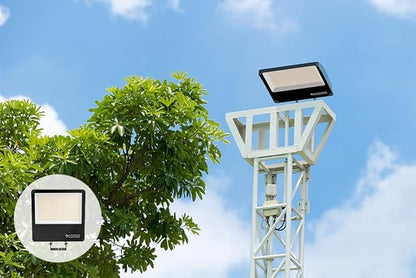 Lithonia Lighting All-in-One LED Flood Light, Waterproof LED Outdoor Light Fixture with Adjustable Brightness and Color Temperature, Yoke or Slipfitter Mount Dusk to Dawn Outdoor Lighting, UVOLT