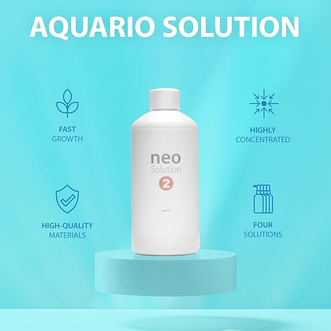 Plant Fertilizer for Aquarium Plants - Micronutrient Liquid Fertilizer with Iron, Boron, Molybdenum, Calcium for Balanced Growth & Enhanced Red Colors in Aquatic Plants - Neo Solution 2, 300ml