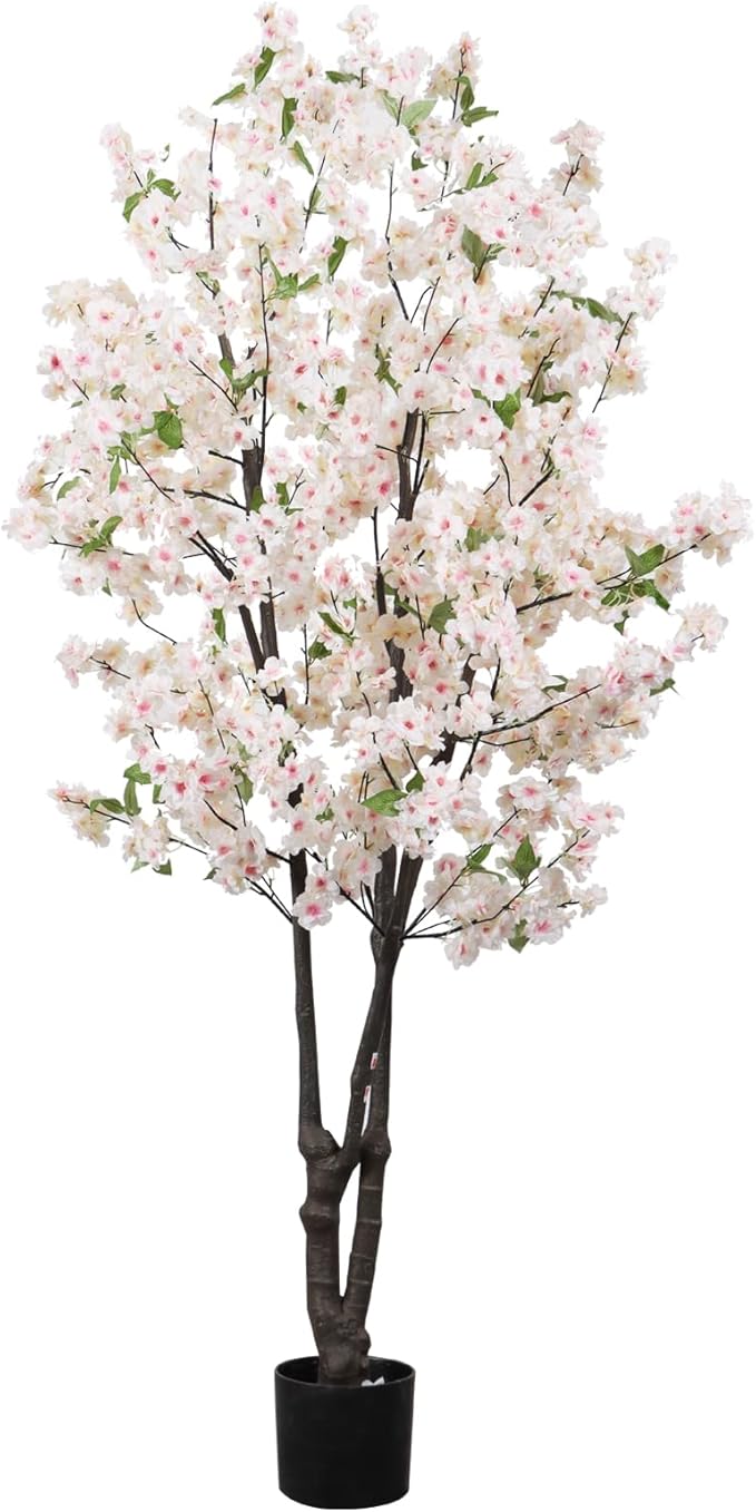 Artificial Cherry Blossoms Tree Bedroom Trees Indoor Faux Cherry Blossom Tree for Christmas New Year Home Decor