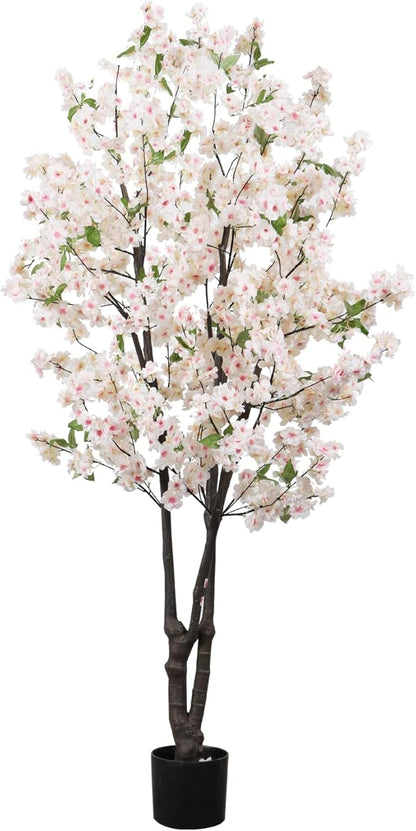 Artificial Cherry Blossoms Tree Bedroom Trees Indoor Faux Cherry Blossom Tree for Christmas New Year Home Decor