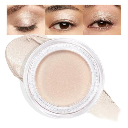 Cream Glitter Brulee Shimmer Metallic Eyeshadow Palette Makeup, Natural Single Mini Instant Holographic Eyeshadow For Older Women, Sombras Crema Para Ojos, Talc, Paraben & Cruelty Free, 705