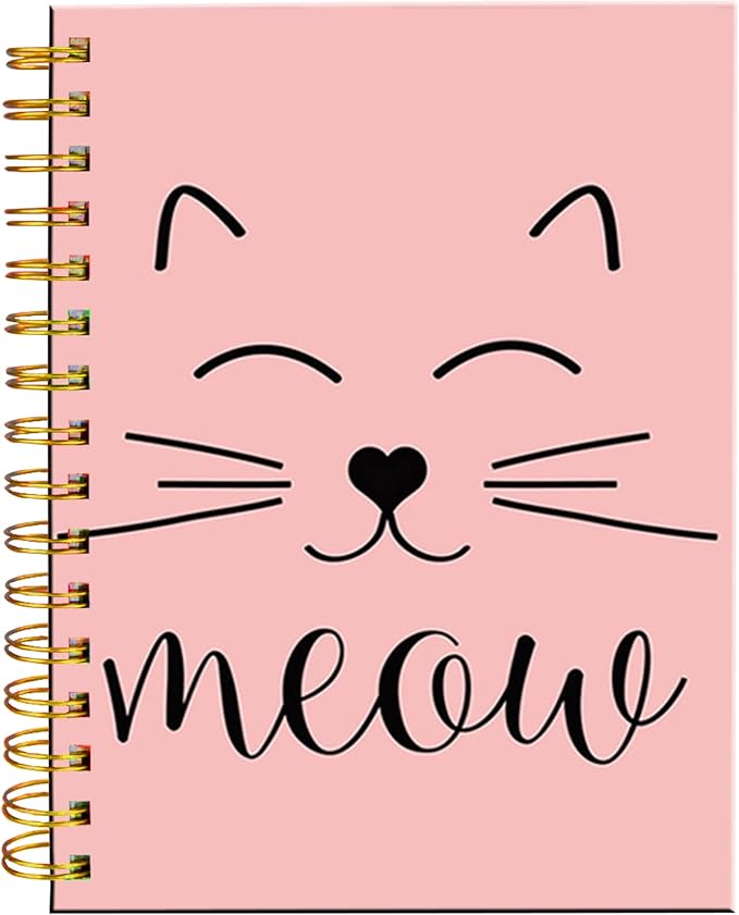 iampanda Spiral Journal Notebook,Strong TwinWire Binding with Premium Paper for Girl Women,Funny Design 60 Sheets A5 College Ruled NotebookJournal,Perfect for School Office Home Gifts,Cute Animal