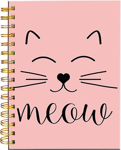 iampanda Spiral Journal Notebook,Strong TwinWire Binding with Premium Paper for Girl Women,Funny Design 60 Sheets A5 College Ruled NotebookJournal,Perfect for School Office Home Gifts,Cute Animal
