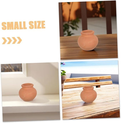 Mini Terracotta Succulent Pot Breathable Clay Planter for Indoor Outdoor Gardening DIY Crafts Home Decor
