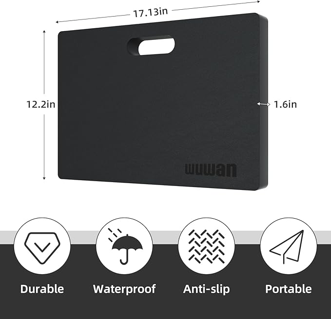 Yoga kneeling mat, 1.5inch Thick,Knee Push-ups, Plank Support & Yoga Elbows/Knees Mat Provides Cushion for Kneeling & Elbows