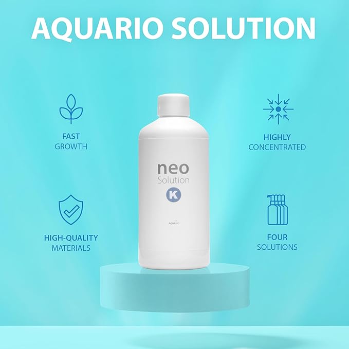 Plant Fertilizer for Aquarium Plants - Potassium-Rich Liquid Fertilizer Promotes Photosynthesis & Healthy Growth for Fish and Aquatic Plants - Neo Solution K, 1000ml