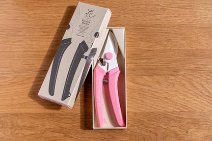 Flower shears - Professional Ultra Sharp Made in JAPAN Garden Scissors SAKAGEN HAND CREATION P-180 (Red)