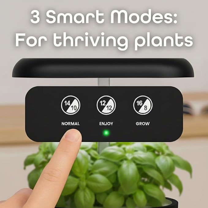 Nouri 7 Pod Smart Garden for Home Cooks | w/Heirloom Tomato | Hydroponics Growing System | LED Grow Lights | Indoor Herb Garden Kit | Herb Growing Kit Indoors for Plant Lovers, Gardeners, Kitchen