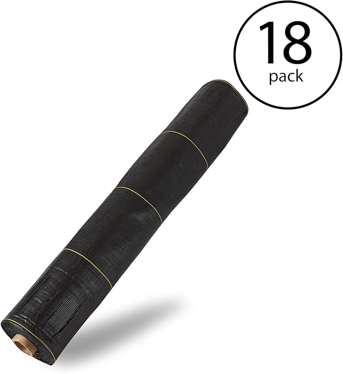 Dewitt SBLT4300 Sunbelt Woven Weed Barrier Landscape Fabric Ground Cover, 4-Foot Width x 300 Feet (18 Pack)
