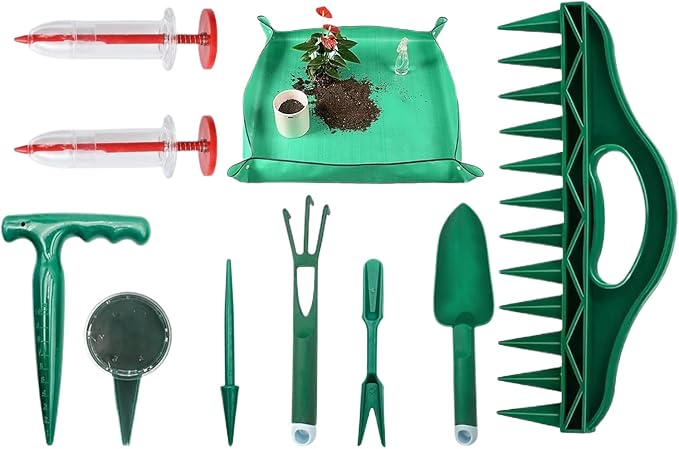 Garden Tools,Manual Garden Seeder - Plant Mat - for Planting Seedling Vegetable Tomato Pepper Flower Lawn Indoor Outdoor Cultivation