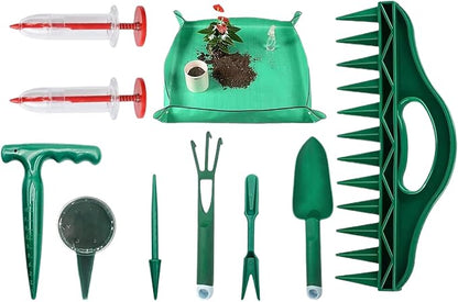 Garden Tools,Manual Garden Seeder - Plant Mat - for Planting Seedling Vegetable Tomato Pepper Flower Lawn Indoor Outdoor Cultivation