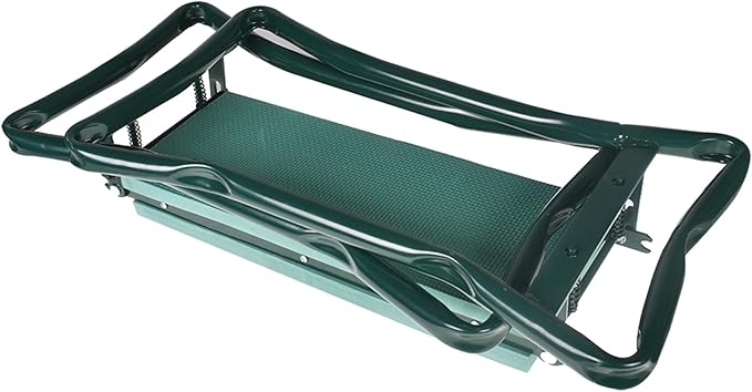 Garden Kneeler Seat Gardening Stool Bench Foldable Portable Knee Stools with Tool Bag Pouch Soft EVA Foam Kneeling Pad