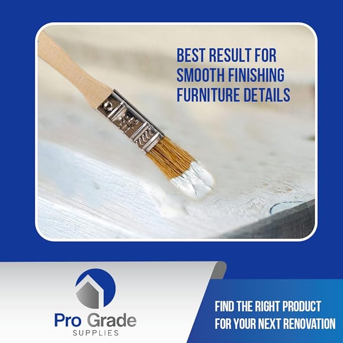 Pro Grade - Chip Paint Brushes - 96 Ea 1/2 Inch Chip Paint Brush Light Brown