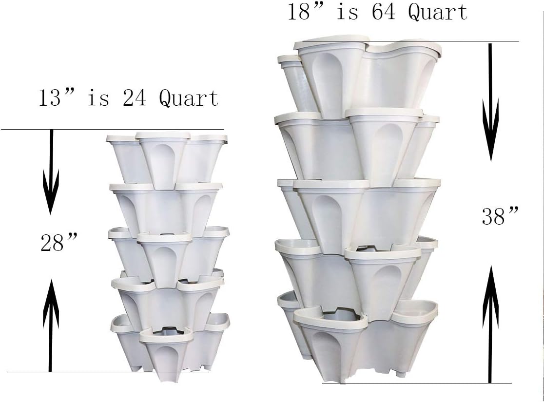 Large Stackable Planters (Stone)