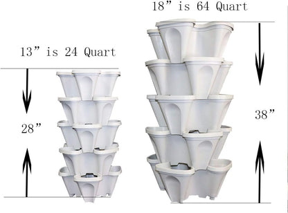 Large Stackable Planters (Stone)